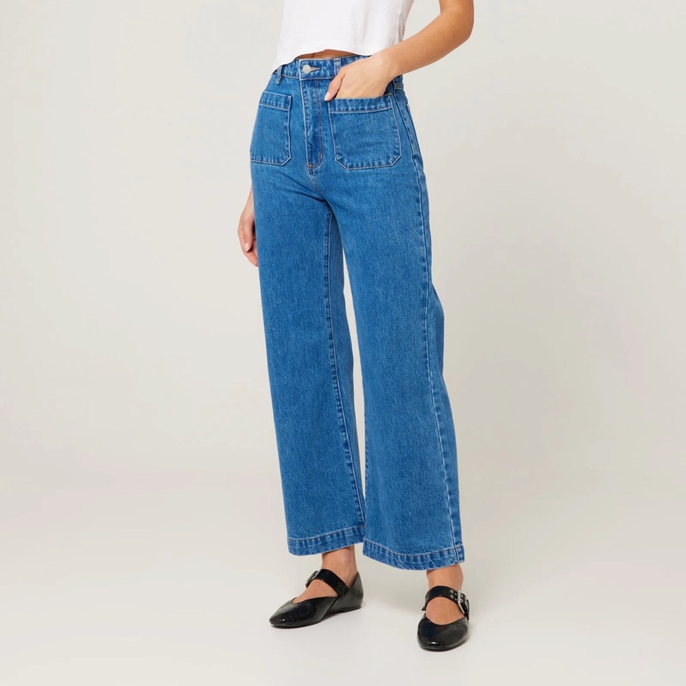 Rollas sailor jeans in Ashley Blue